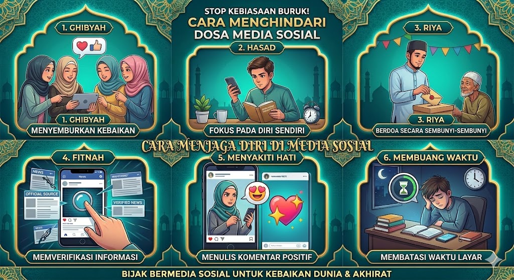 Stop Kebiasaan Buruk! 7 Dosa Media Sosial yang Wajib Dihindari Muslim