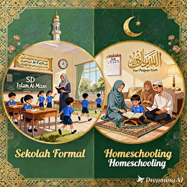 homeschooling vs sekolah formal
