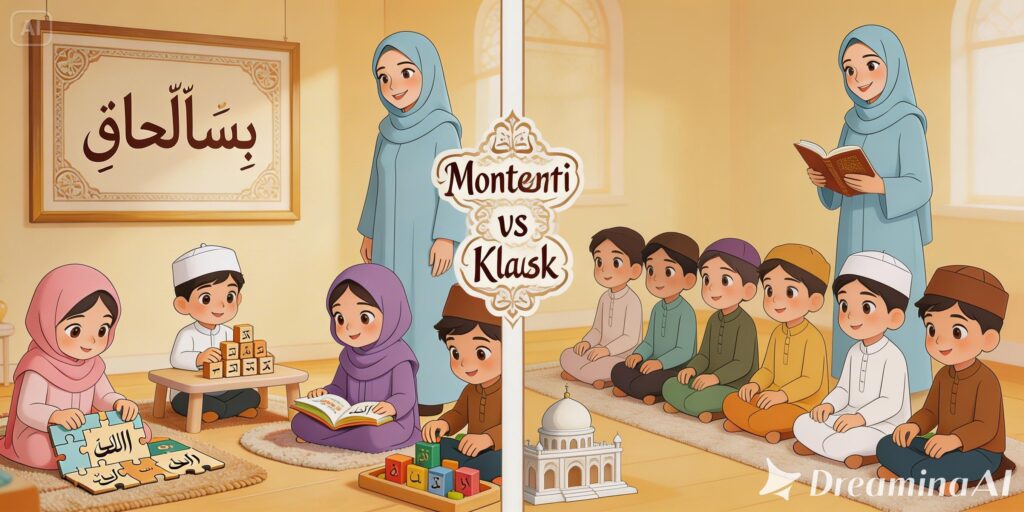perbandingan metode montessori vs klasik
